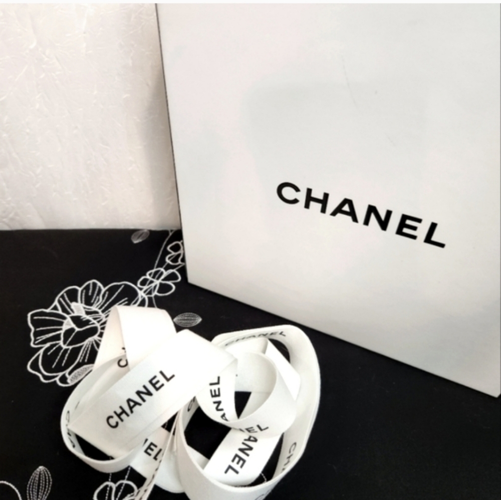 Authentic CHANEL 2pc. BUNDLE, BOX and 54" RIBBON - Picture 2 of 5